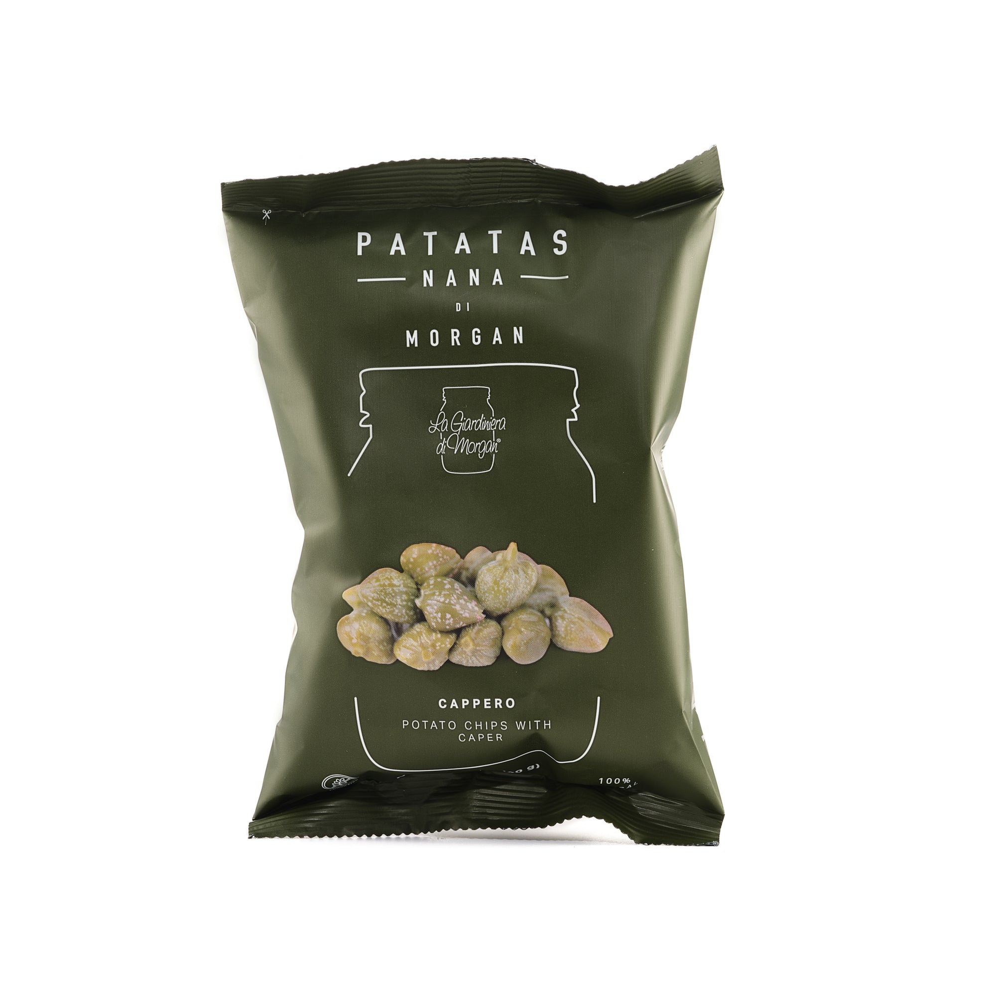 Patatas Nana di Morgan con Capperi 40 g - (Box da 10 confezioni)